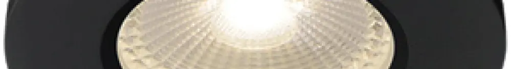 Plafoniera LED INS KAMUELA ECO, 6.5W 230V 3000K 400lm regolabile 38° IP65 nero 