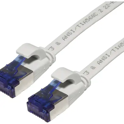 Câble patch RJ45 VALUE cat.6A U/FTP AWG32 PVC plat gris 1m 