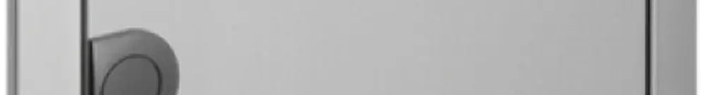 Cornice con porta Hager volta 3-file 348×630×9mm IP30 acciaio affinato 