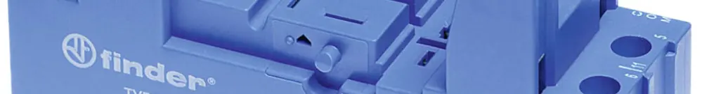 Socle Finder 96 p.relais 56.32 connexion à vis avec étrier de fixation 