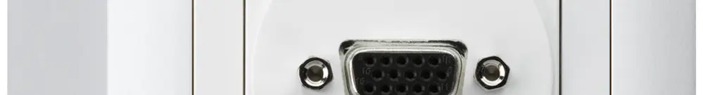 Prise de raccordement AP kallysto VGA blanc avec raccordement à vis 