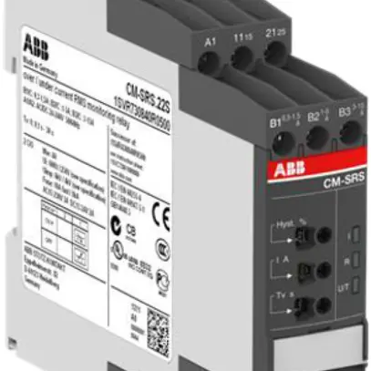 Relais de surveillance courant ABB monophasé 24…240VAC/DC 2C 