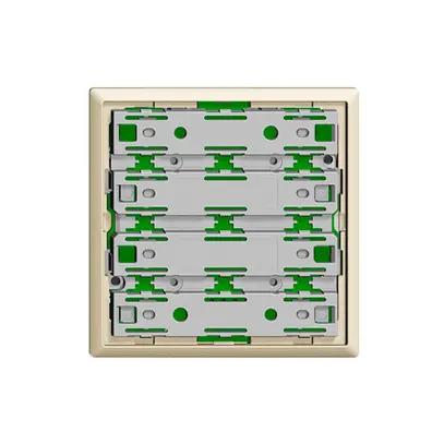 Unité fonctionnelle KNX RGB, capteur temp. 1…4× EDIZIOdue colore crema sans LED 