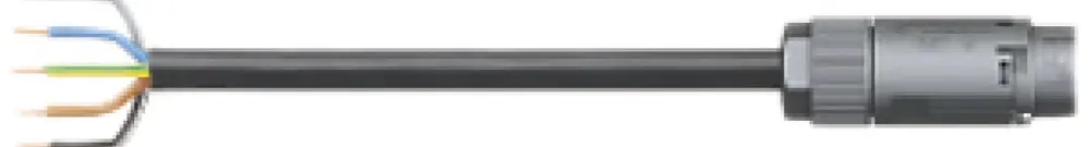 Cavo di allacciamento Wieland RST16I5KS-S 15 10SW 1m 5L 1.5mm² nero 