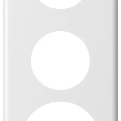 Plaque de recouvrement basico 3×1 2×43mm+58mm blanc 