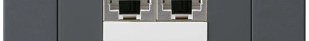 Boîte ENC kallysto.pro 2×RJ45s anthracite parallèle 