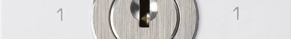Intérieur interrupteur à clé kallysto 0/2L blanc avec serrure Kaba 8 