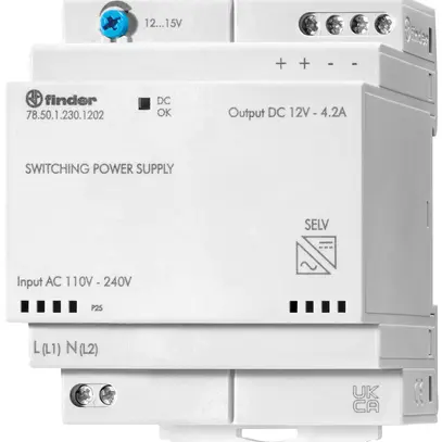 Alimentation à découpage AMD Finder 78.50, IN: 110…240V, OUT: 12…14VDC/4.6A 