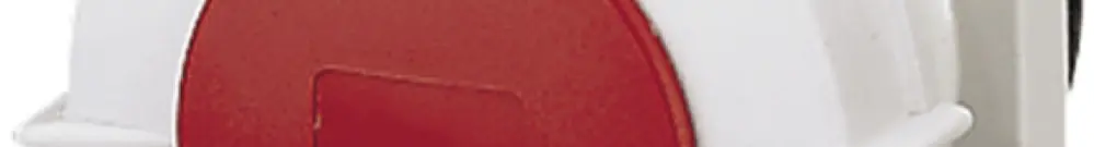 Presa INS Mennekes 63A 3LNPE rosso 