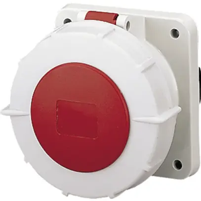 Presa INS Mennekes 63A 3LNPE rosso 
