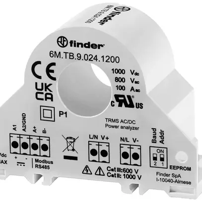 Trasduttore di misura FINDER 6M.TB 0.5A 180A 400Hz guida DIN 35mm 