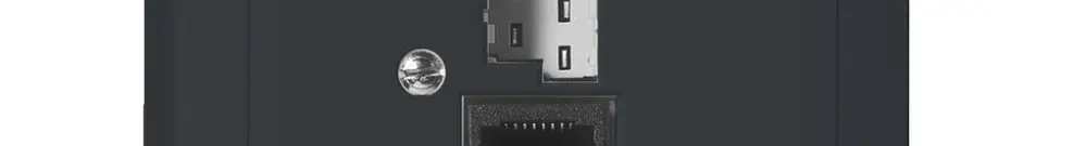 AP-Steckdose SIDUS A T+T/1×RJ45 anthrazit 