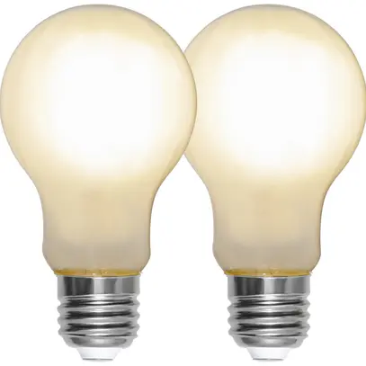 Lampada LED E27 4.5W 470lm 2700K opale Ø60×108mm Duo Pack 
