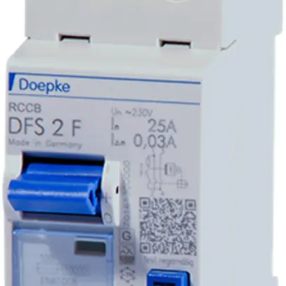 Interrupteur différentiel Doepke 25A 30mA 2L type F 