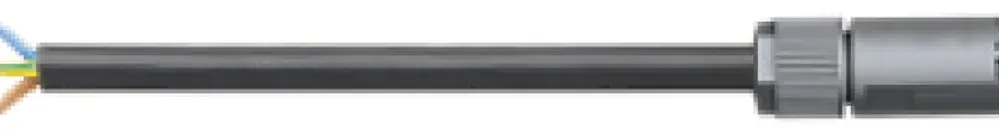 Câble de raccordement Wieland RST16I3KSB- 15 20SW 2m 3L 1.5mm² noir 