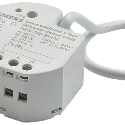 Attuatore-variatore KNX INS Siemens UP 525S32, 1-canale 230VAC 230W universale 