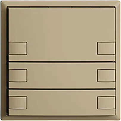 Poussoir ENC KNX 6× EDIZIOdue sand RGB sans LED 