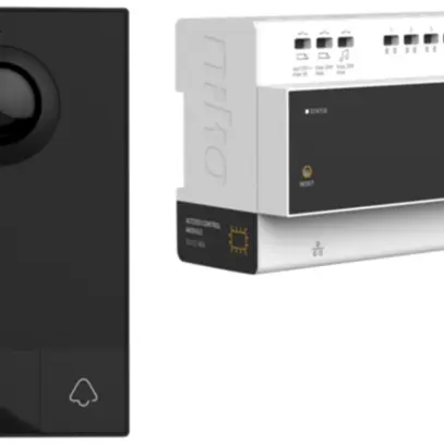 Kit citofono porta audio Niko, a 2 fili, nero 