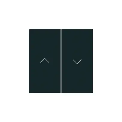 Faccia pulsante per tapparelle KNX Hager BA kallysto Z doppio nero 