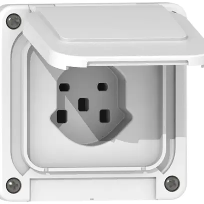 Prise SUPRA NAP/NUP T25 blanc partie supérieure 