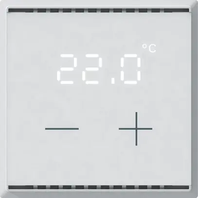 Termostato ambiente KNX KAL con display LED bianco 