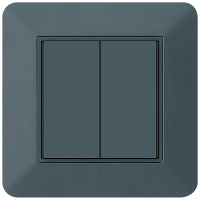 Poussoir KNX ENC KTR 2×touches 4×points actionnables LED anthracite 