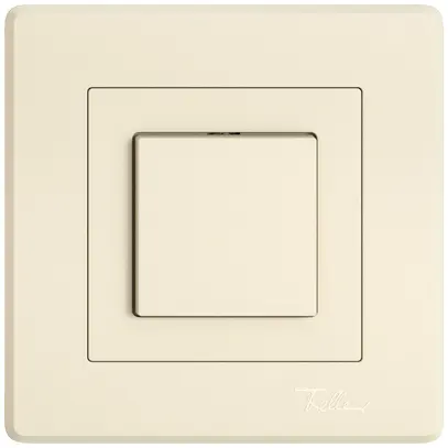 Tasto a pulsante INC EDIZIO.liv SNAPFIX® AR/1P cr 