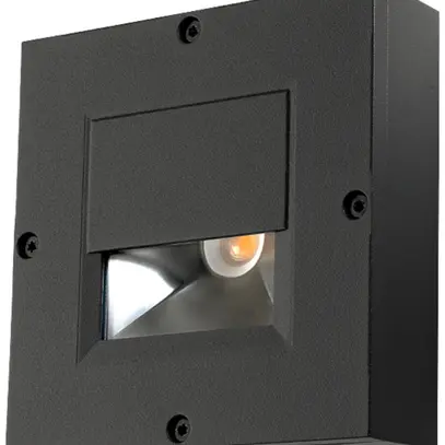 Lampada apparente LED SG Callisto 3W 140lm 827 IP65 REG 110×110mm nero 