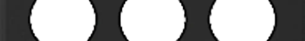 Placca di copertura 3×3 9×43mm nero 