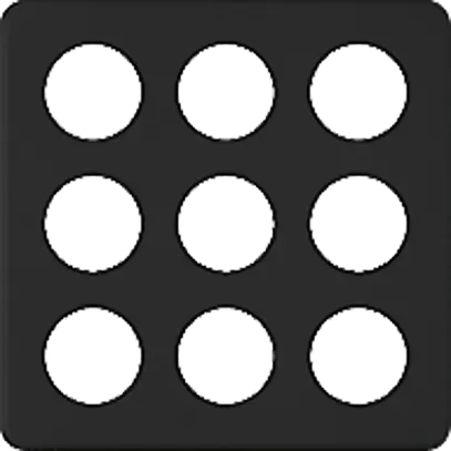 Plaque de recouvrement 3×3 9×43mm noir 