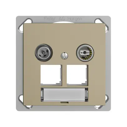 Presa multimedia INC EDIZIOdue FM.TE EASYNET 15dB, p.2×RJ45 S-One, sand 