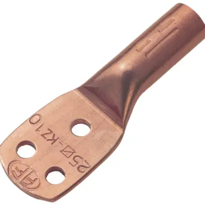 Pressdrahtschuh Flury AV 14 3-Loch, Cu blank, 35mm², Ø 8mm 