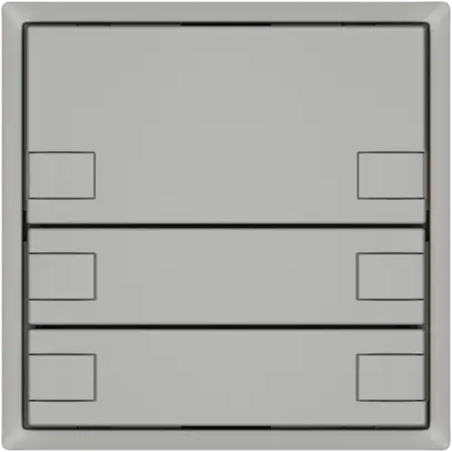 Poussoir KNX RGB EDIZIO.liv SNAPFIX® capteur temp.s.LED 3× comm.2T grc 