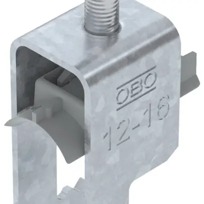 Fixation rapide BET 2056 pied à F mat.synthétique 12…16mm 1×câble acier Zn-ch-im 