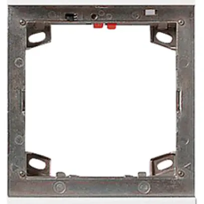 Cadre de montage Siedle, en zinc moulé, 1 module de fonction, acier inoxydable 