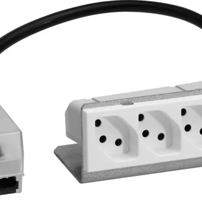 Presa INS FLF 4×tipo 13 bianco per BK-broadway per cavo piatto Ecobus 