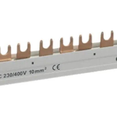 Pettine di raccordo Hager 4P 3L forca 10mm² 63A 1015×57mm bianco 