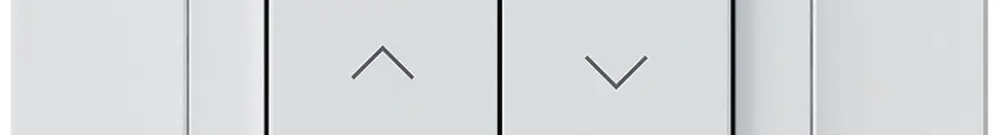 Poussoir pour stores KNX ENC Hager BA kallysto.pro C double 94×94mm blanc 