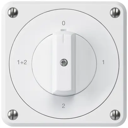 Interrupteur rotatif ENC robusto IP55 schéma 1/1P blanc 