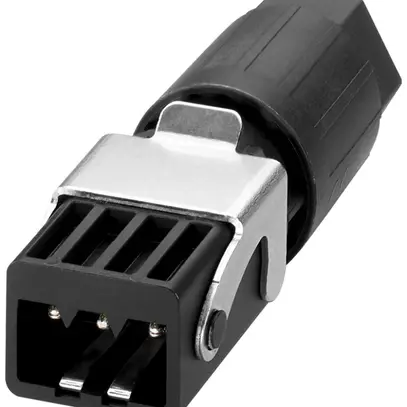Connecteur à ficher QUICKON QPD STAK 3LPE 1.5mm² Ø13mm avec écrou noir 
