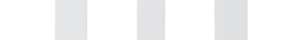Plaque frontale HMS kallysto pour 2 modules blanc 