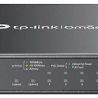 Switch TP-Link Omada ES210GMP 10×RJ45 GbE 1×RJ45/SFP 8×PoE+ managebar 
