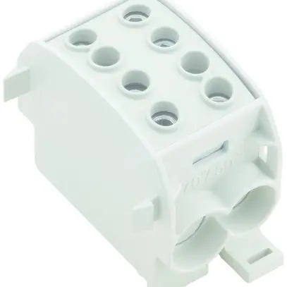 Blocco ripartizione WM WPD 103 2×70/2×50 1L connessione a vite TS35 grigio 