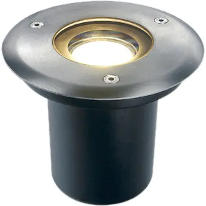 Lampada di terreno INS SLV ADJUST, GU10 35W tonda IP67 acciaio pregiato 