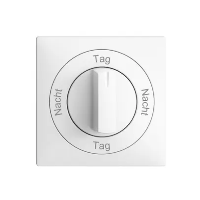 Frontset Nacht-Tag-Nacht-Tag EDIZIOdue 60×60mm weiss 