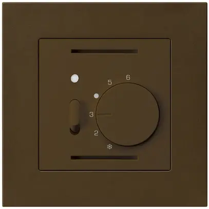 Termostato ambiente INC kallysto.pro marrone con interruttore 
