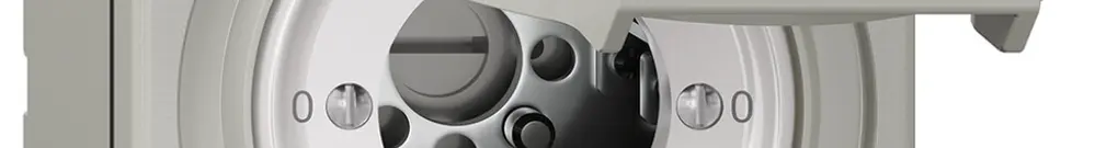 Interruttore rotativo NAP NEVO, 0/1L, senza cilindro, KS, 0-1-0-1, grigio chiaro 