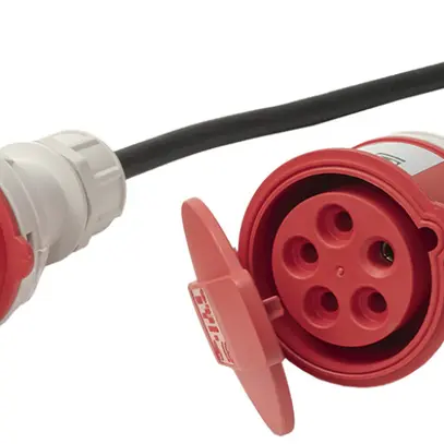 Câble de rallonge Steffen GdV 5×1.5mm² 5m CEE16/5 pour l'industrie noir 