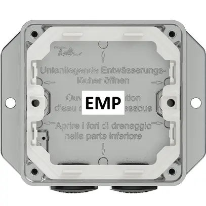 Intestazione AP Feller ELEMENT 1×1 alluminio 