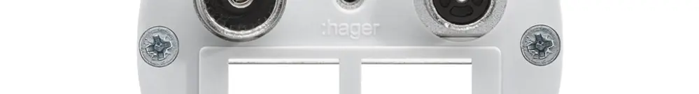 Intérieur pour prise multimédia Hager R/TV montage E 10.5dB 2GHz 
